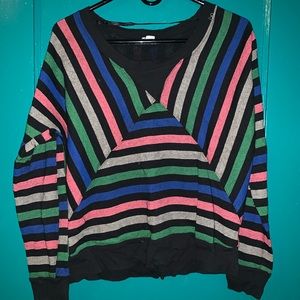 Striped urban outfitters sweatshirt